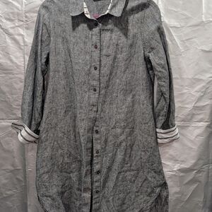 Soft Surroundings Charcoal Long Sleeve Dress